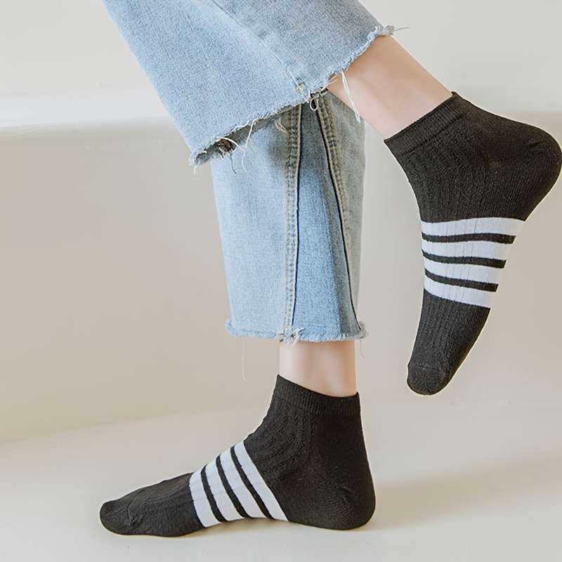 5 Pairs Mixed Color One Size High Elastic Socks