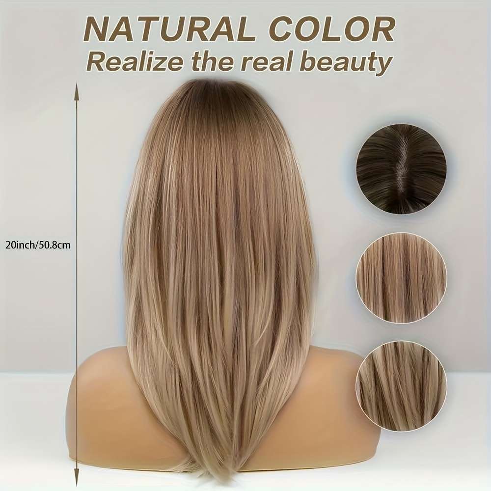 Coffee Color 50.8cm Fashion Design Wig