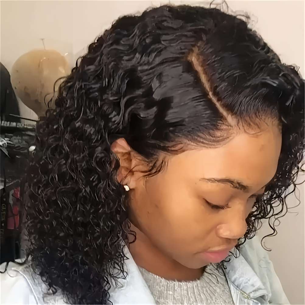 1Pc Black 40.64cm Fashion Design Wig