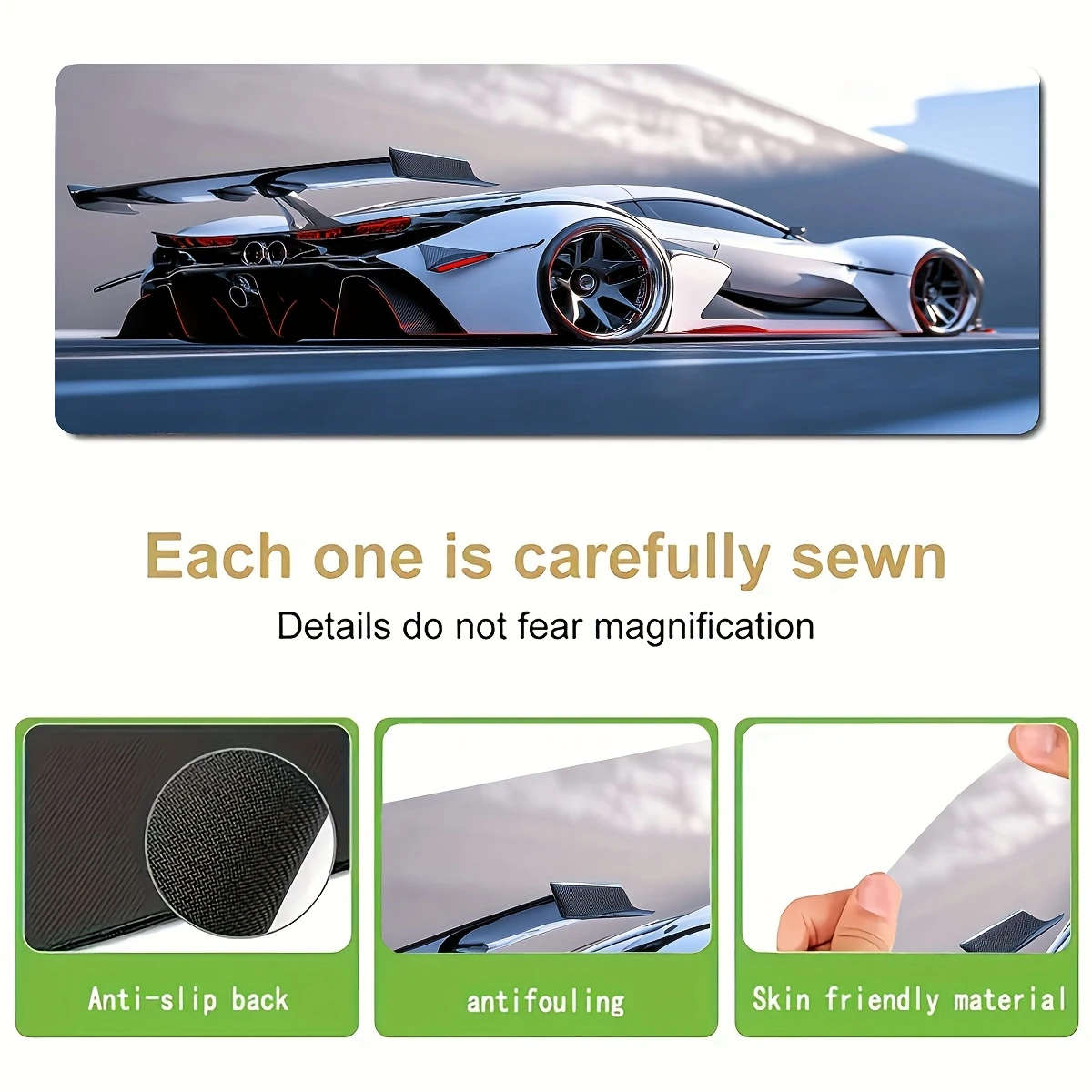 1pc 30x80cm Durable eSports Gaming Mouse Pad Waterproof Non-Slip