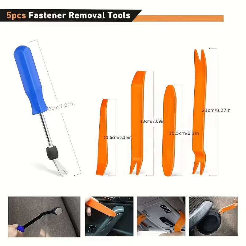 130pcs Car Retainer Clips And Fastener Remover Kit