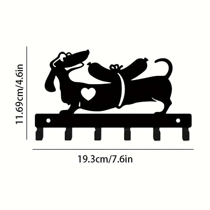 Funny Smart Puppy Metal Decorative Key Hook Keychain