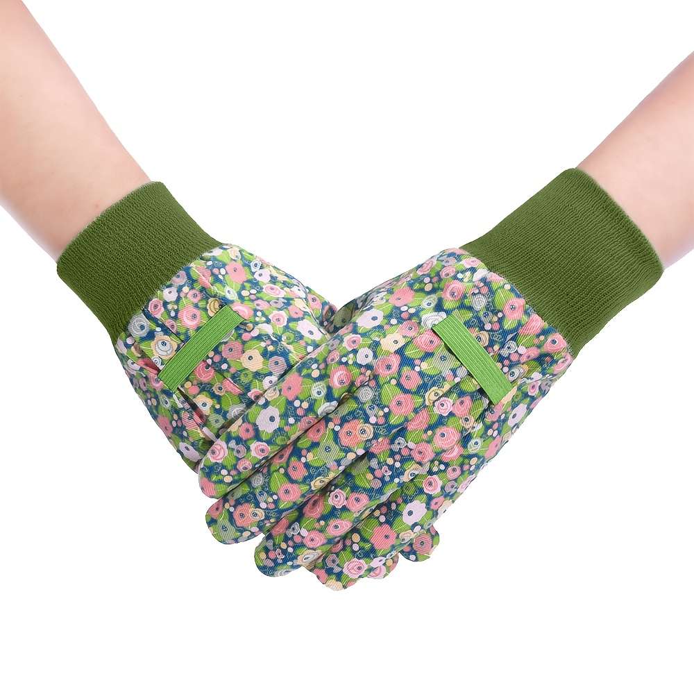 1 Pair Green Multi Purpose Work Gloves