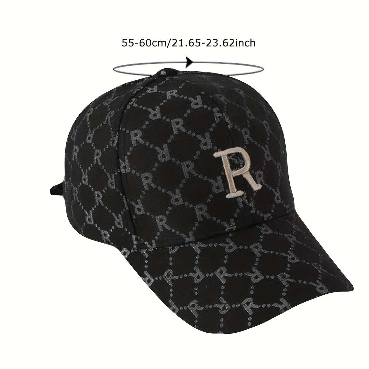 Vintage Baseball Cap Embroidered Letter R