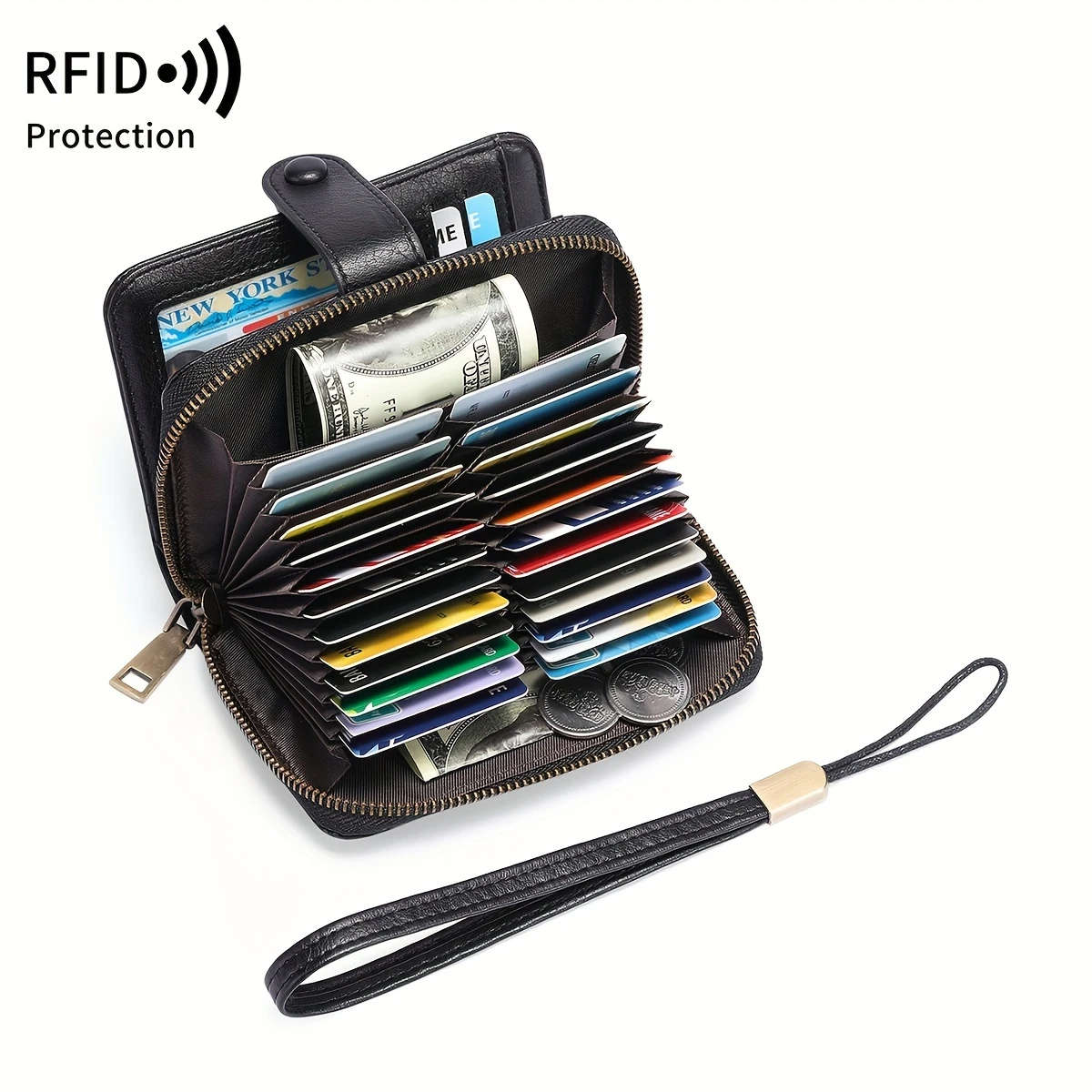 Fashion Zipper Card Holder