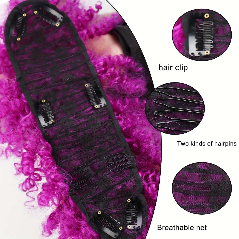 1Pc Camel 40.64cm Fashion Design Wig