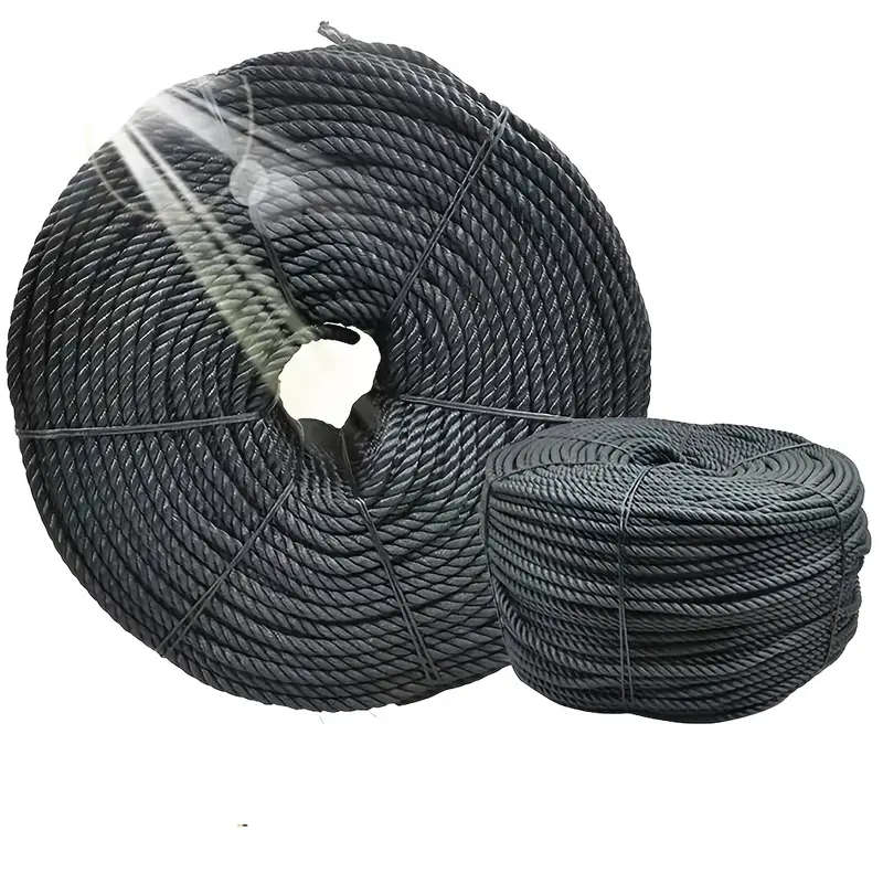 Durable 6mm Black Polyethylene Rope 30m