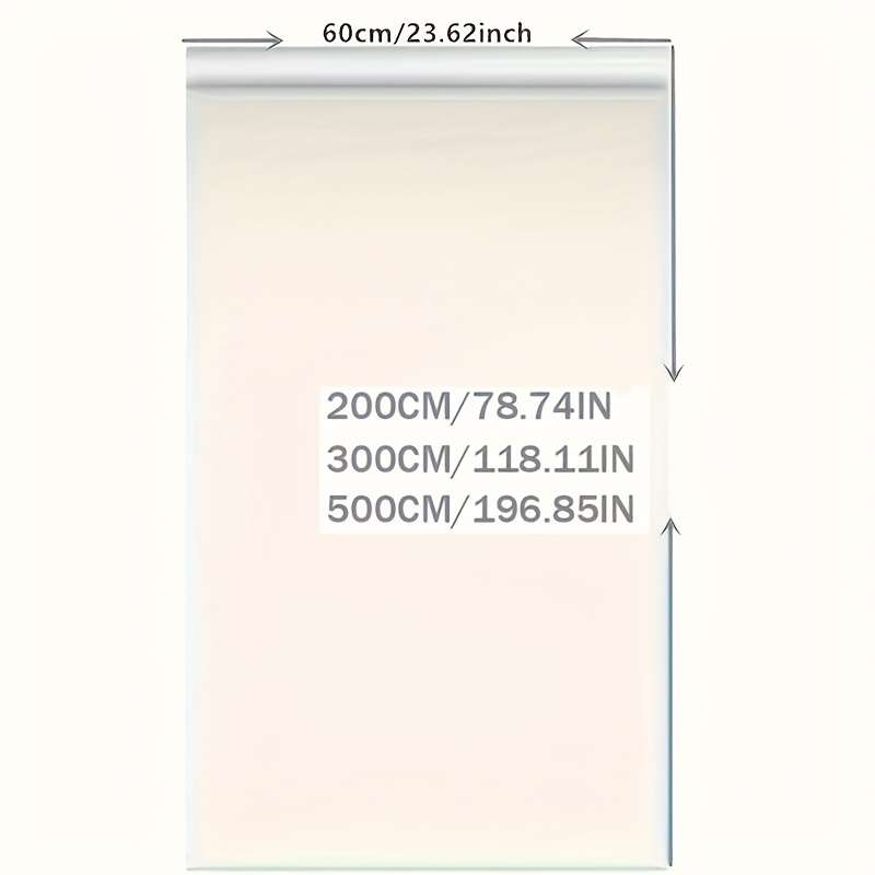 1pc Double Sided Silver  Solar Film Size 60cmx2m Door Window Sticker