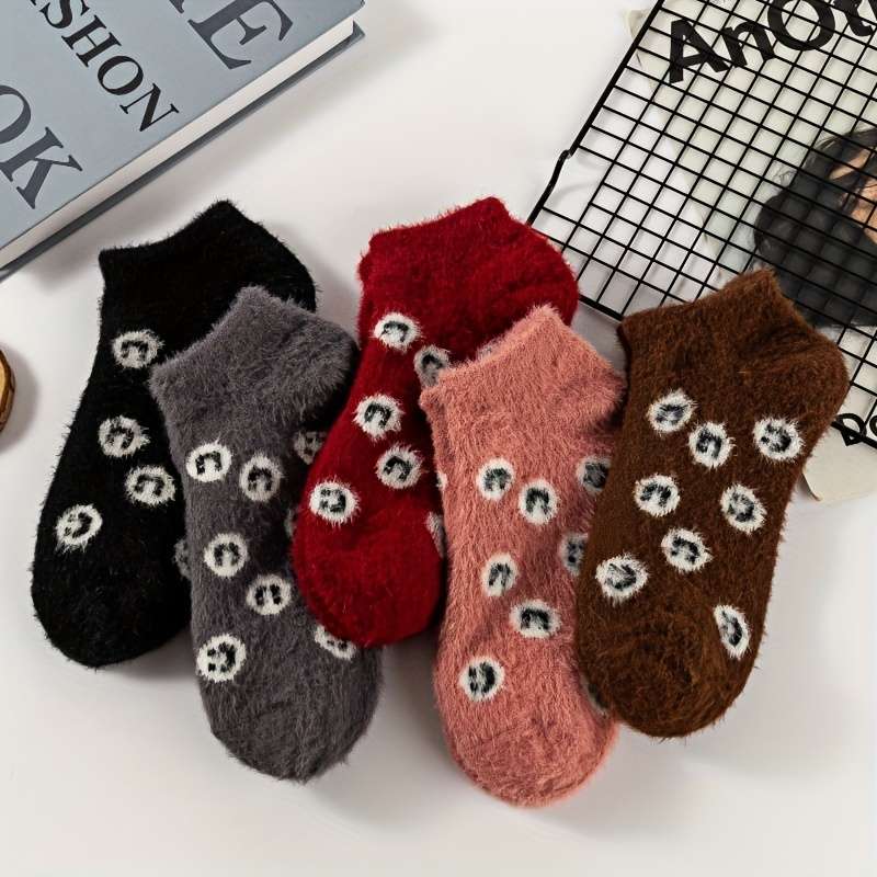 Sock 5 Pairs Pink  One Size