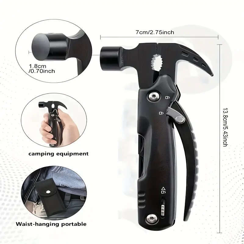 1 Piece Metal Multifunctional Hammer