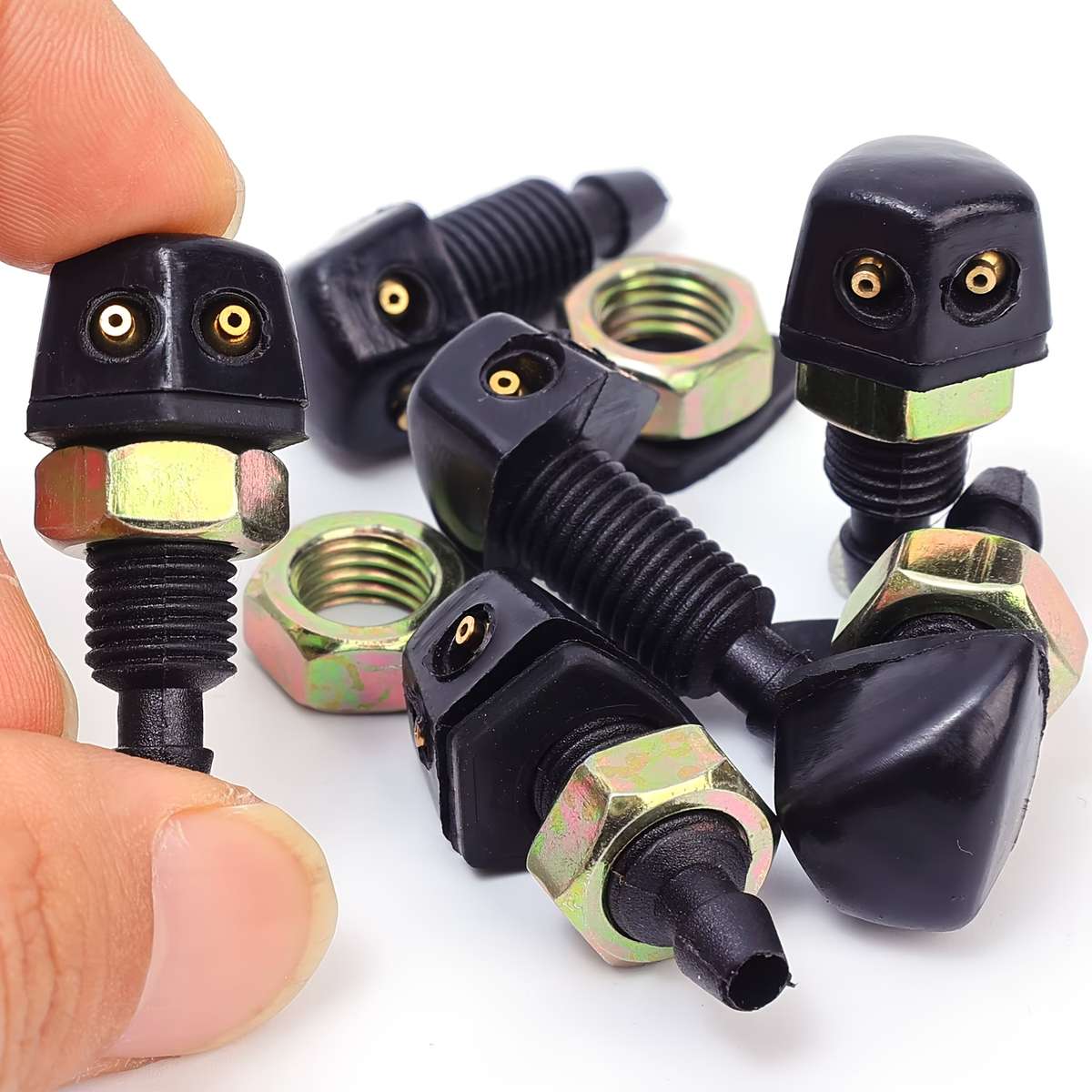 2Pcs Universal DIY Car Windshield Washer Jet Nozzle