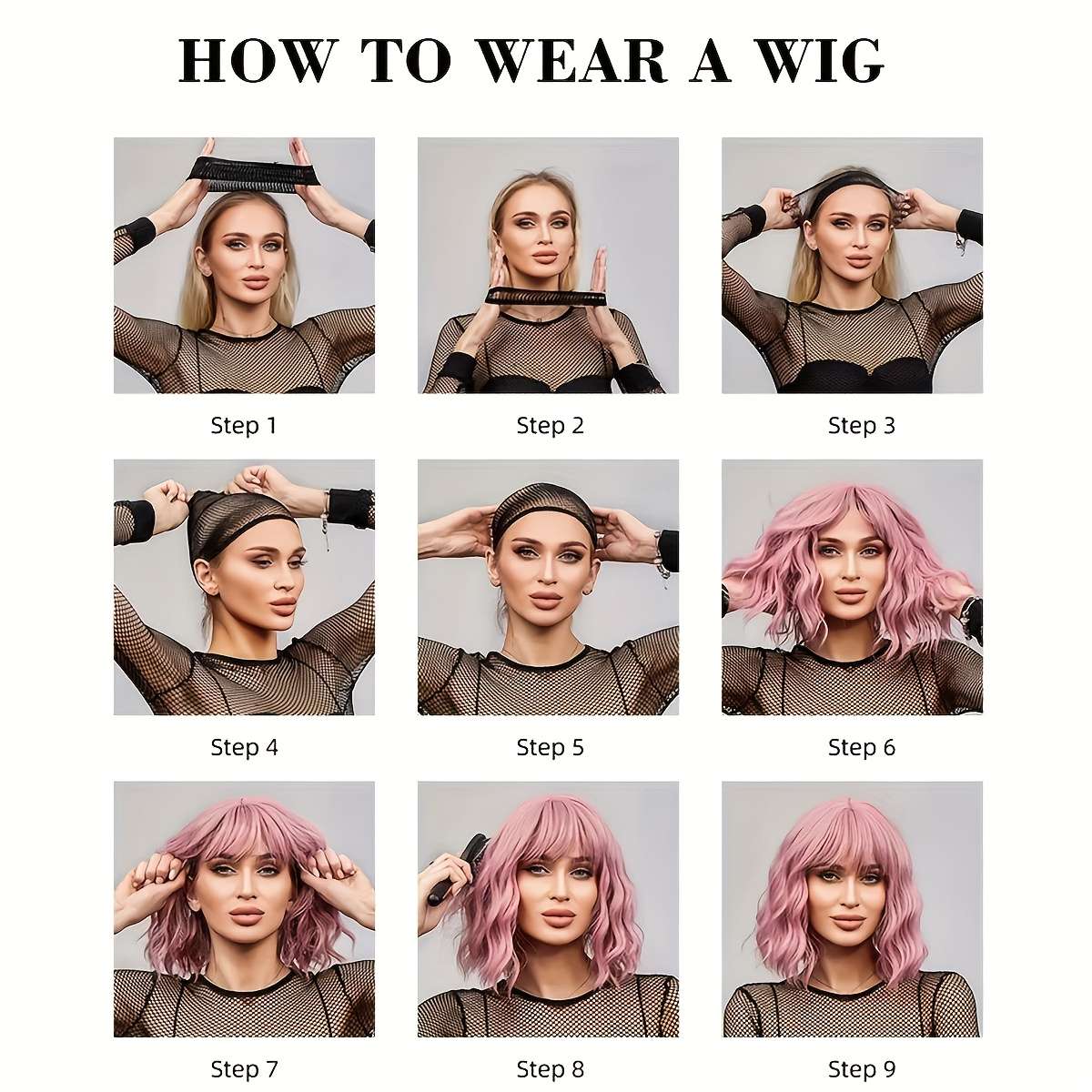 1Pc Black 66.04cm Fashion Design Wig