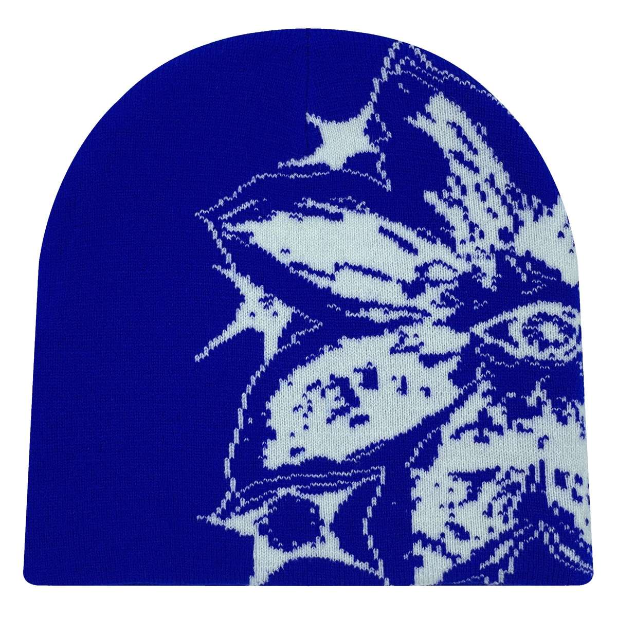 Acrylic Knit Hat Skullies Beanies With Large Jacquard Pattern Unisex Street Style Beanie Ca