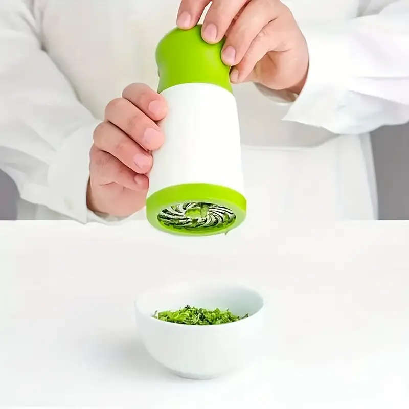 Manual Herb & Vegetable Chopper Grinder - Quick Chopping for Parsley, Cilantro, Carrots, Zucchini