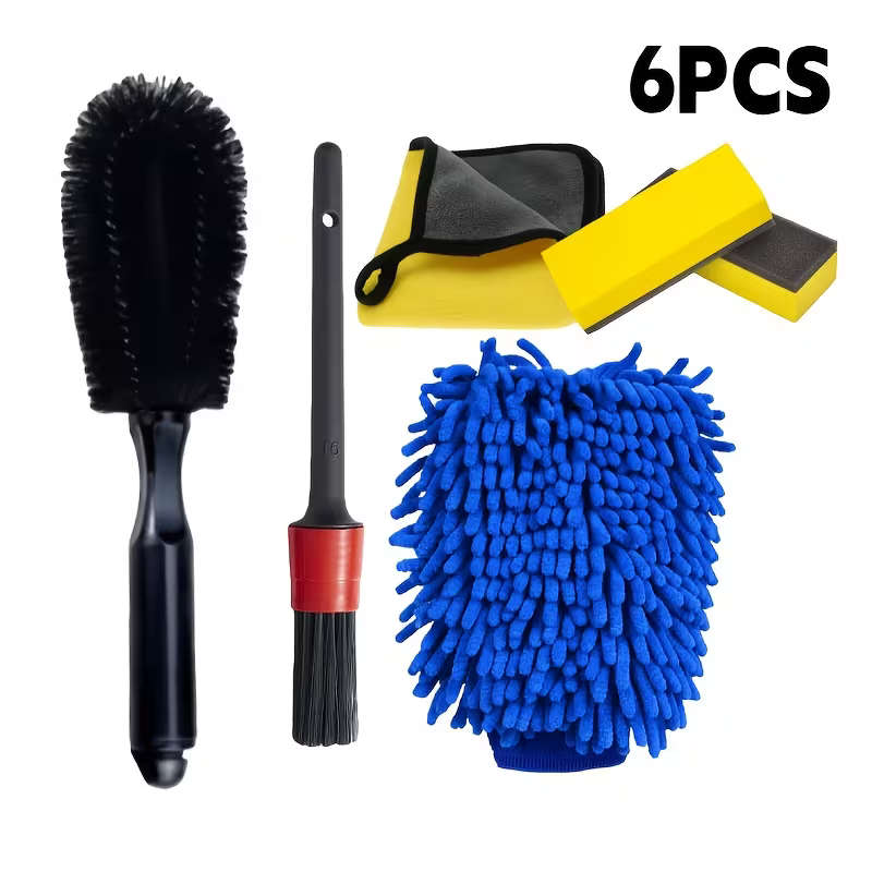 6Pc Car Cleaning Set