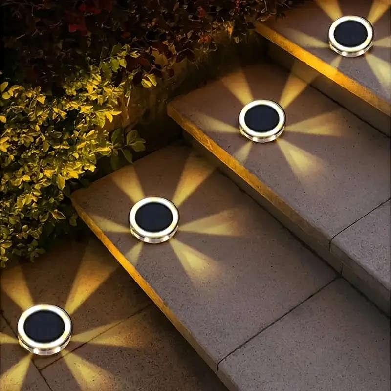1pc Led Solar Ground And Wall Light