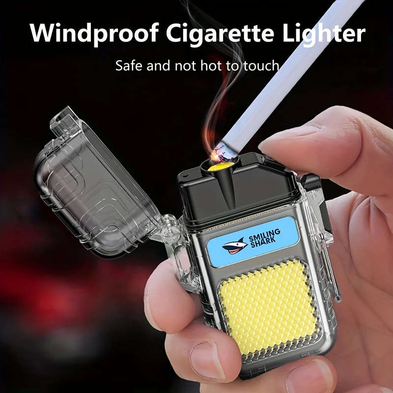 1pc TIP066 Mini USB Rechargeable Work Light Arc Lighter Super Bright COB Floodligh Windproof Flamele
