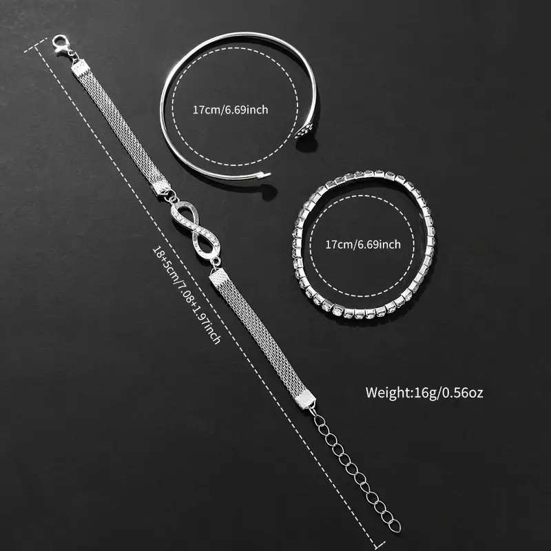 4 Pieces Of Elegant Women's Steel Band Quartz Watches