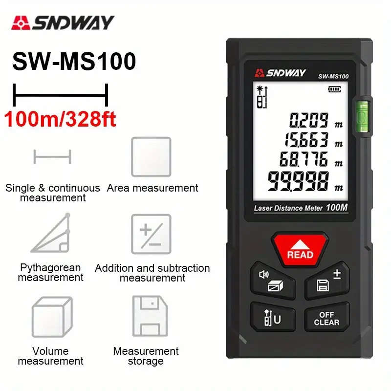 SNDWAY 100M High Precision Laser Measuring Tool