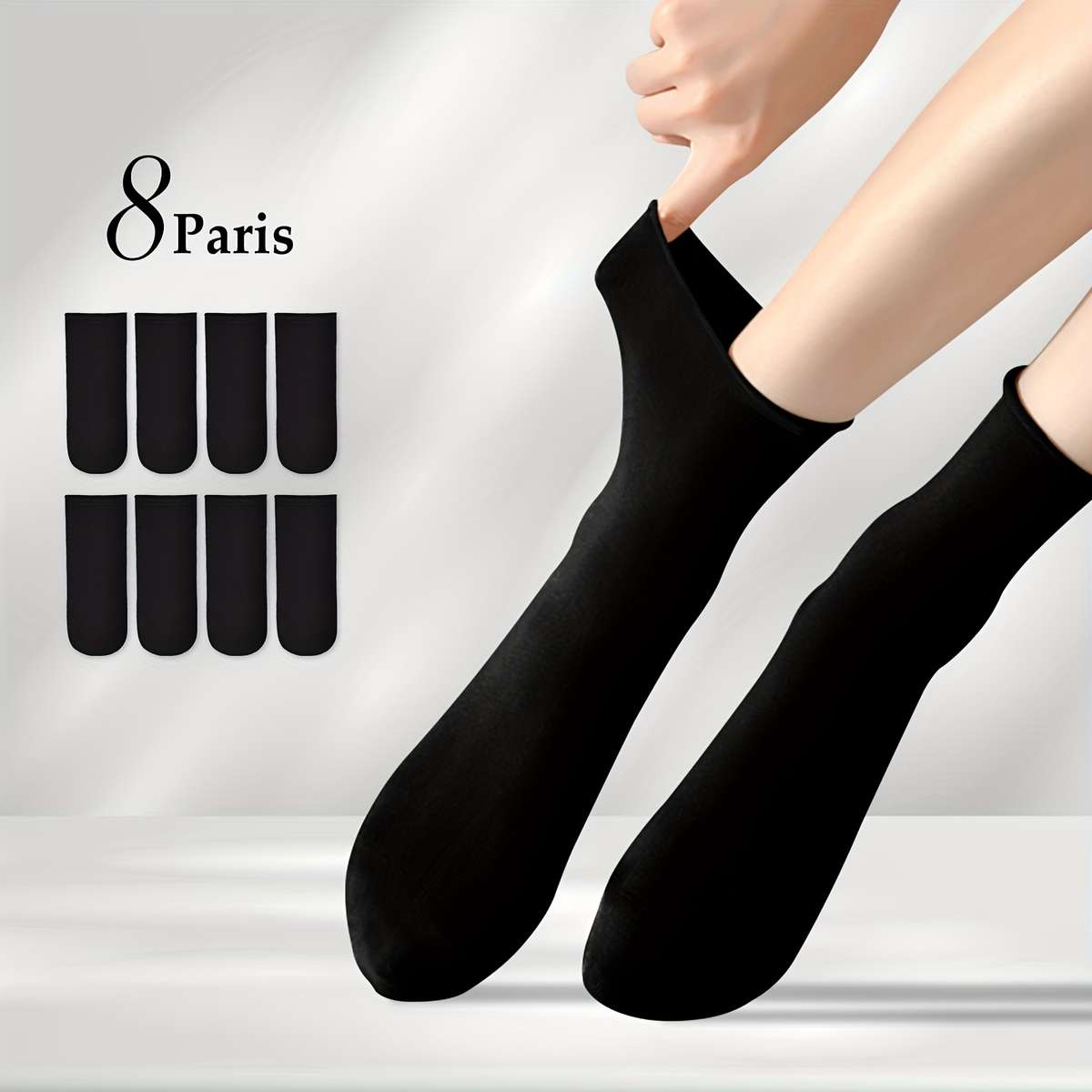 Sock 8 Black One Size