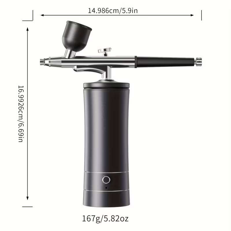 Airbrush Kit with Air Compressor - Handheld Airbrush Gun with 0.3mm Tip