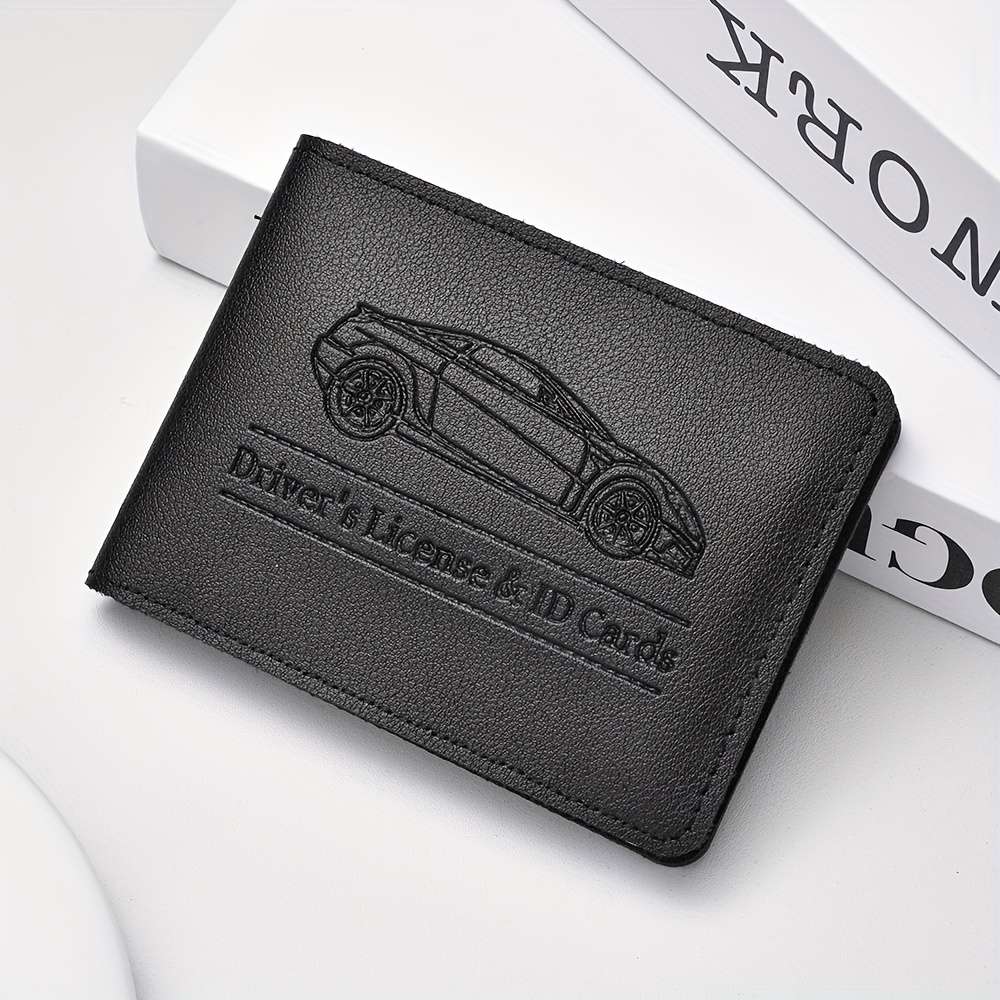 Deabolar Driver'S License Id Card Holder Stylish Car Design Wallet