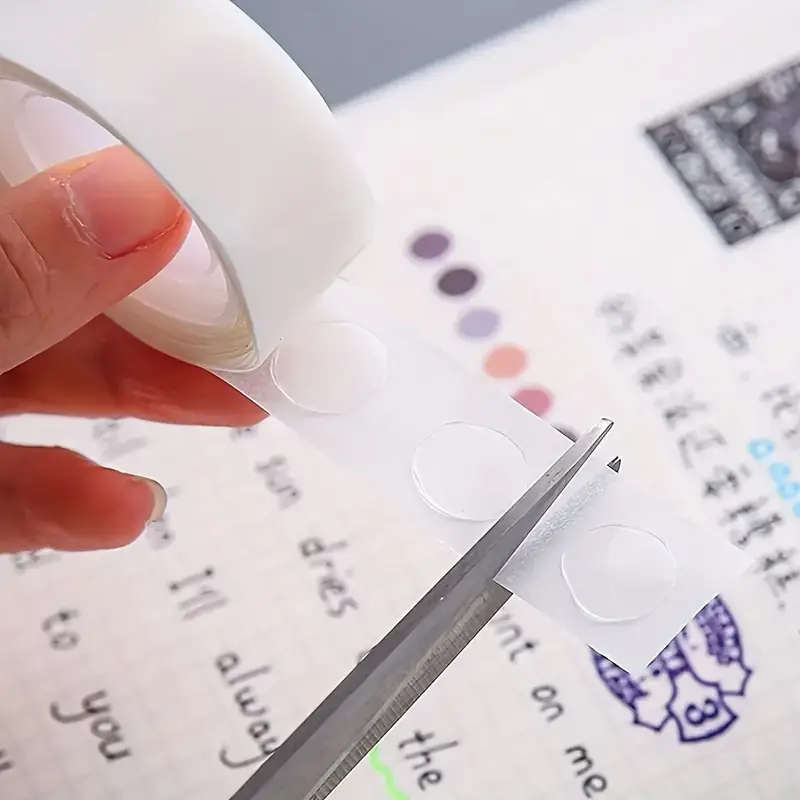 Round Transparent Dot Adhesive