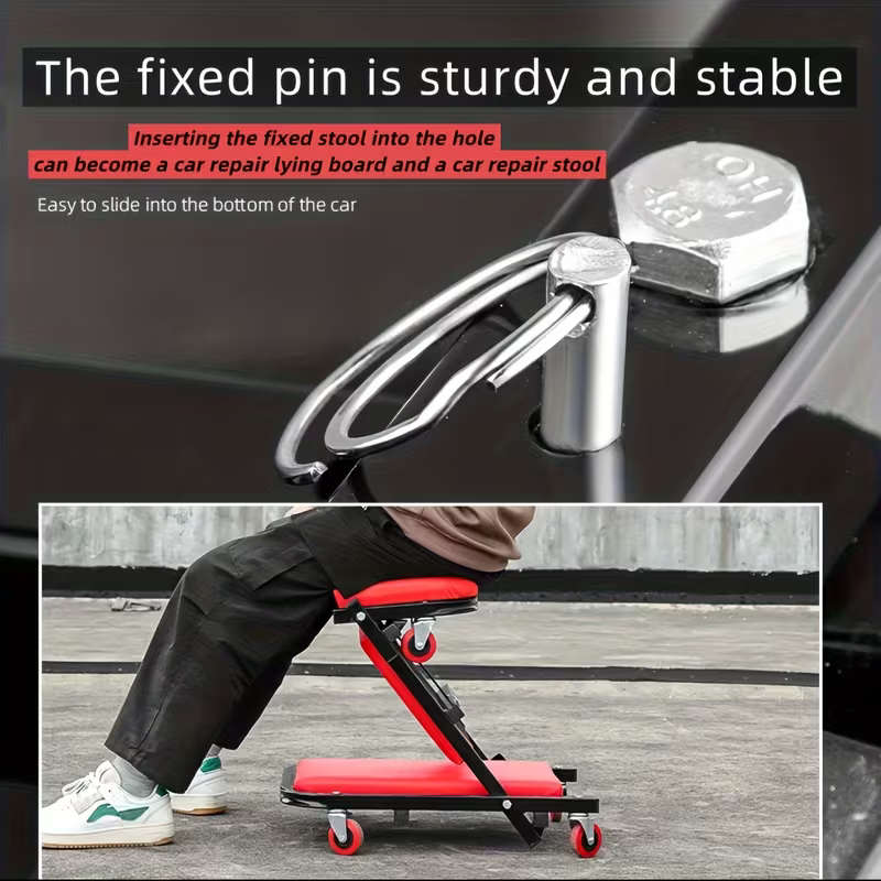 Foldable Garage Repair Roller Chair