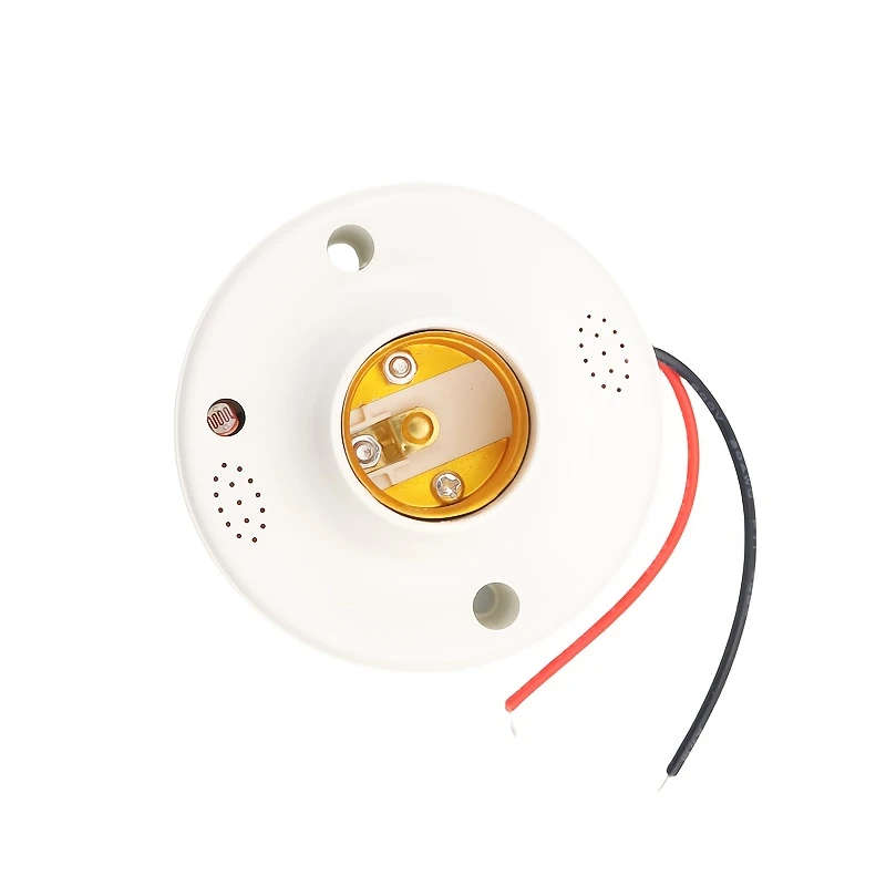 1Pc Sound Voice Control Sensor Lamp Base Delay Switch Ac220V Led Bulb Holder E27 Screw Lighting Acce