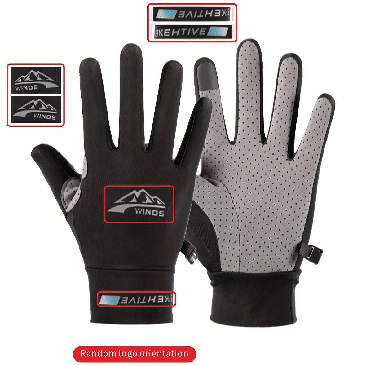 1 Pair White Size M Outdoor Sports Gloves