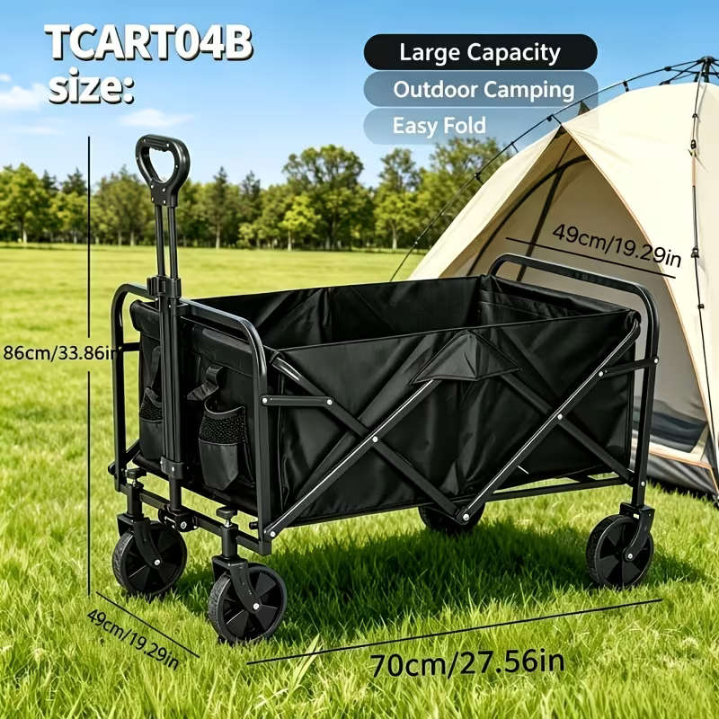 Heavy-Duty Multi-Functional Folding Trolley - Large