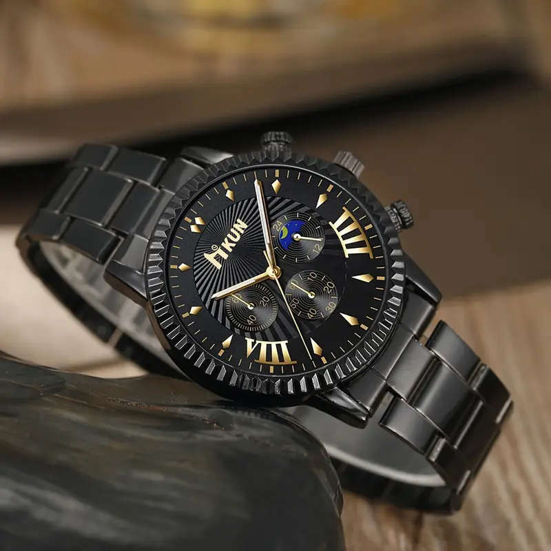 5 Piece Luxury Men's Fashion Watch Set
