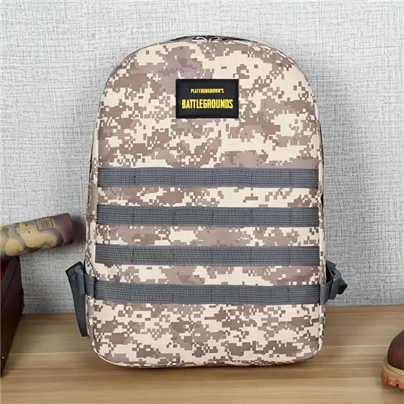1pc Camouflage Backpack Large Capacity Lightweight Travel Commuter Bag with Adjustable Straps Durabl