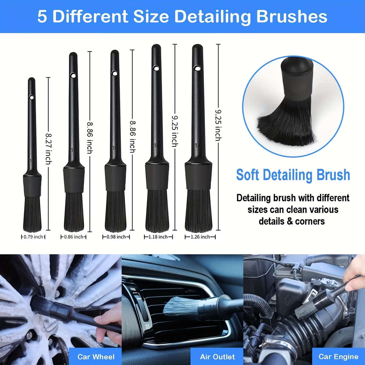 11pc Car Interior Cleaning Brush