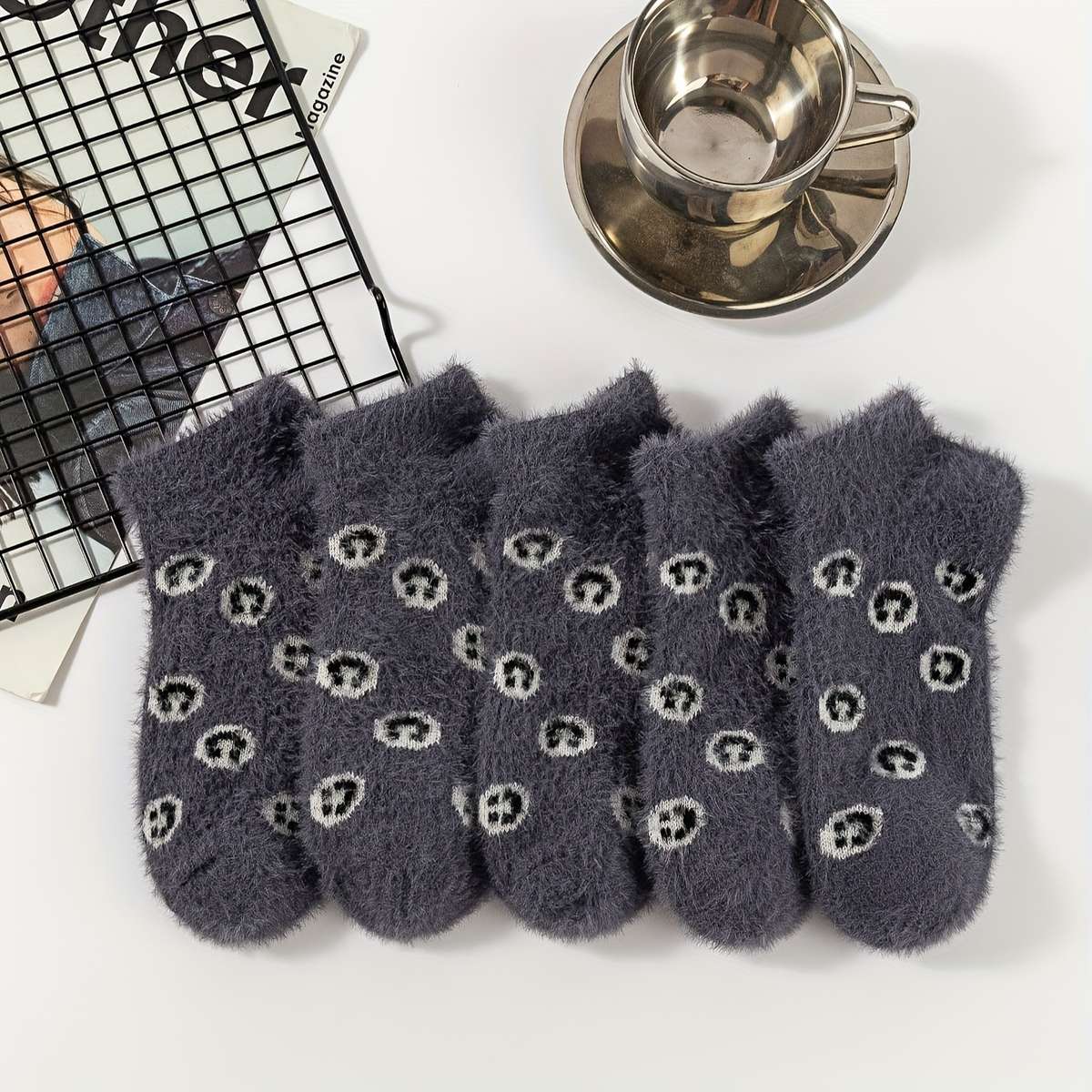 Sock 5 Pairs Pink  One Size