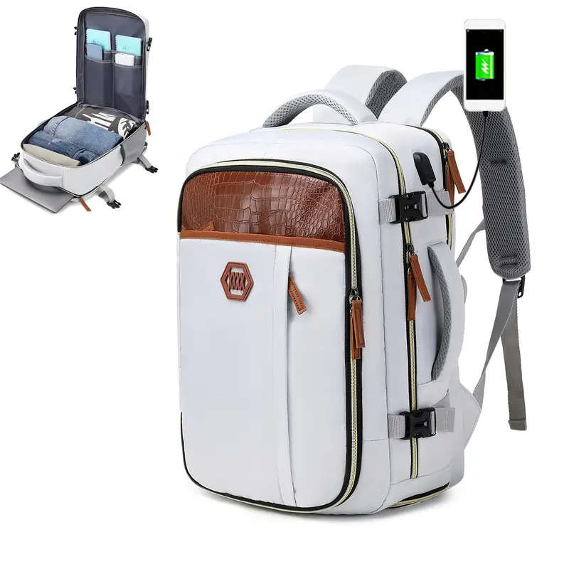 1pc A Travel Backpack For Men An Airline-approved Shoe Compartment Backpack