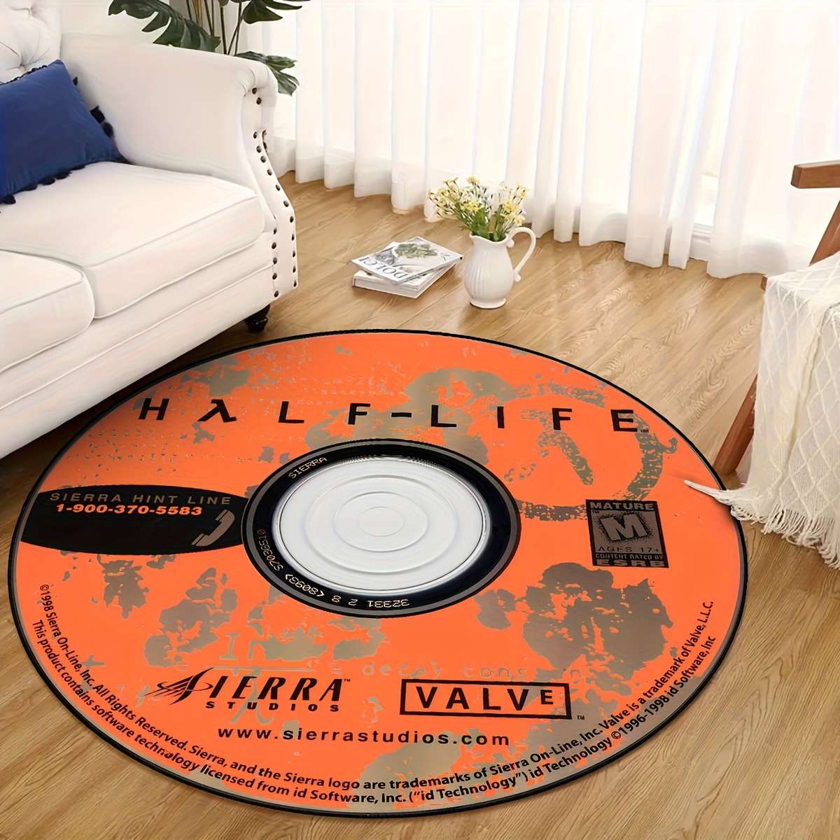 1Pc Diameter 100cm 39.37inch Floor Mat