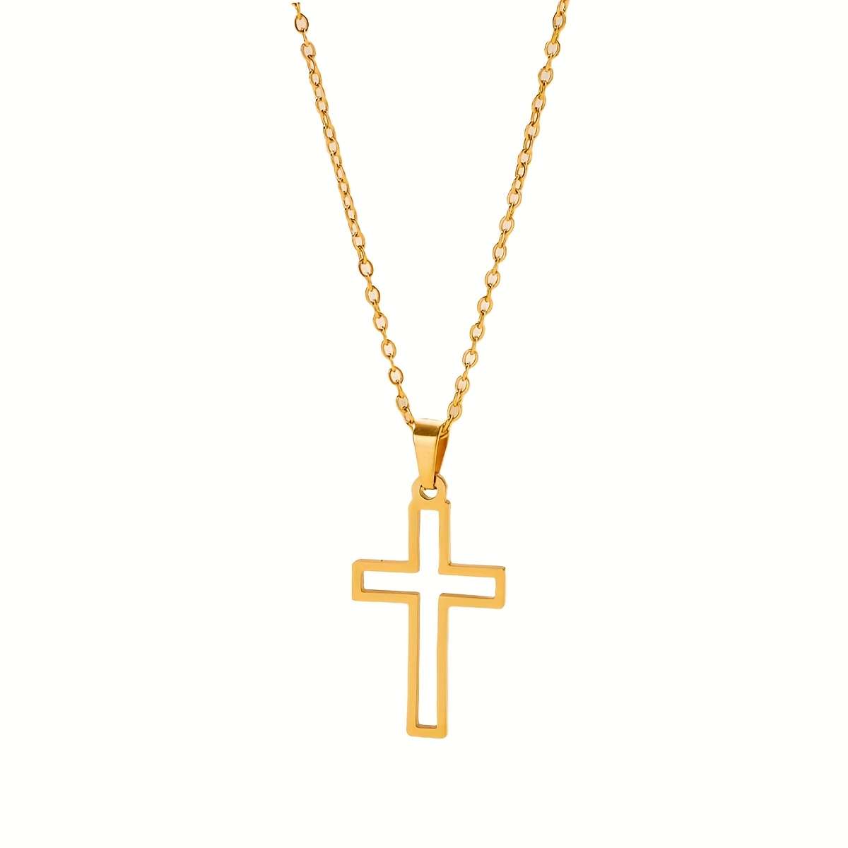 1 Piece Golden Jesus Theme Pendant