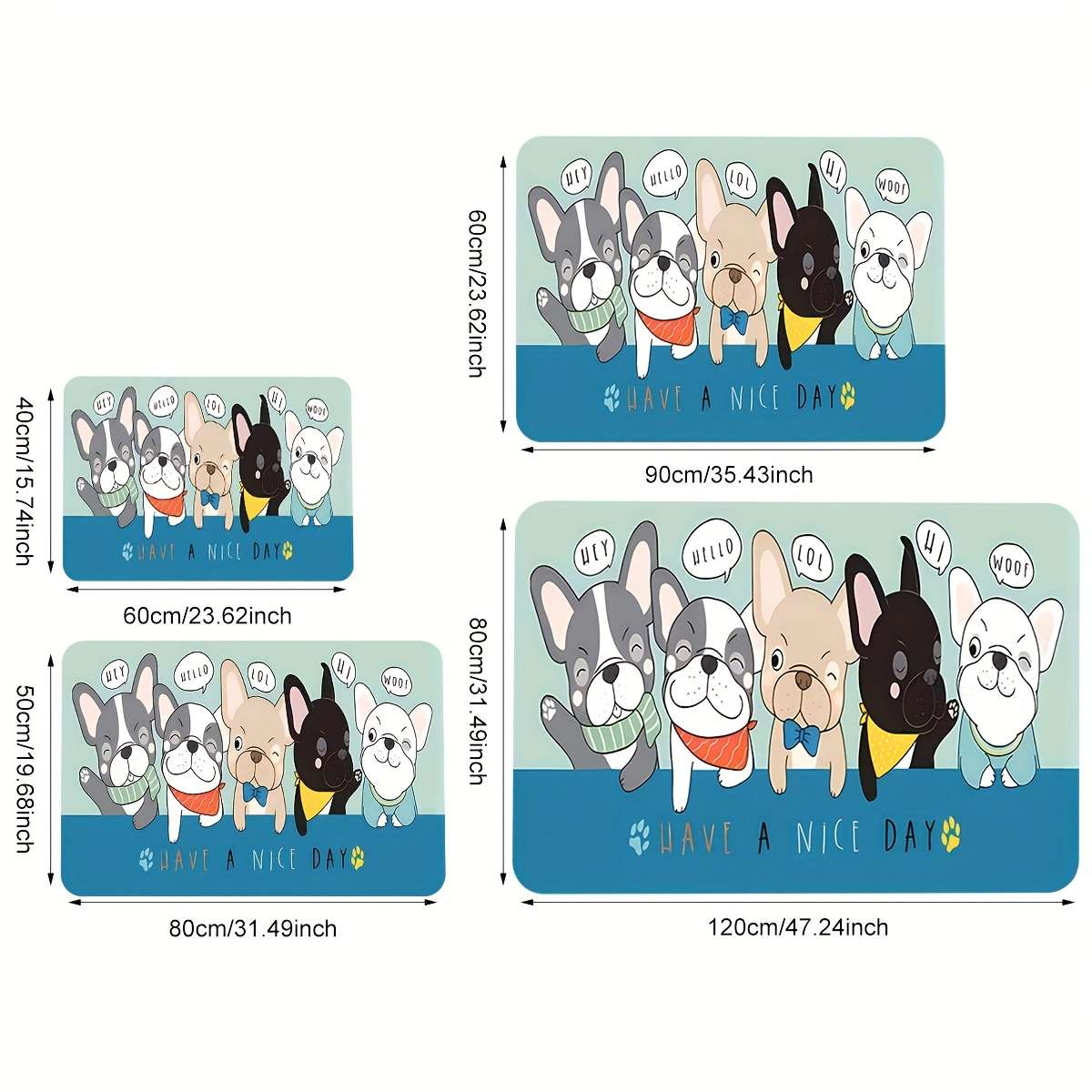 1Pc 24x35.4inch 60x90cm Floor Mat