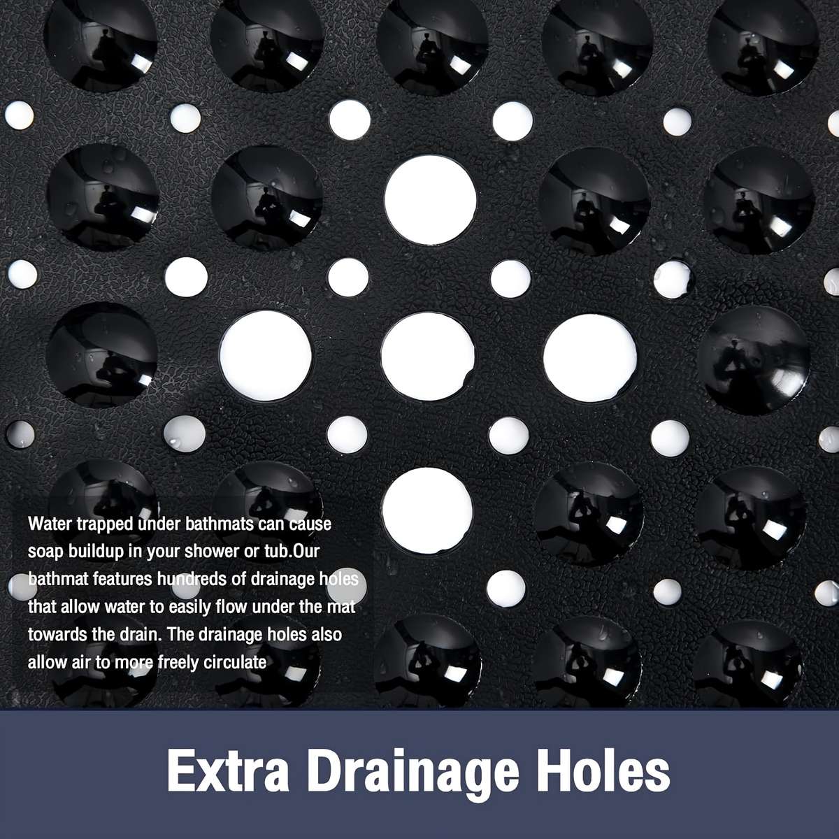 1Pc Transparent Color 53x53cm Floor Mat