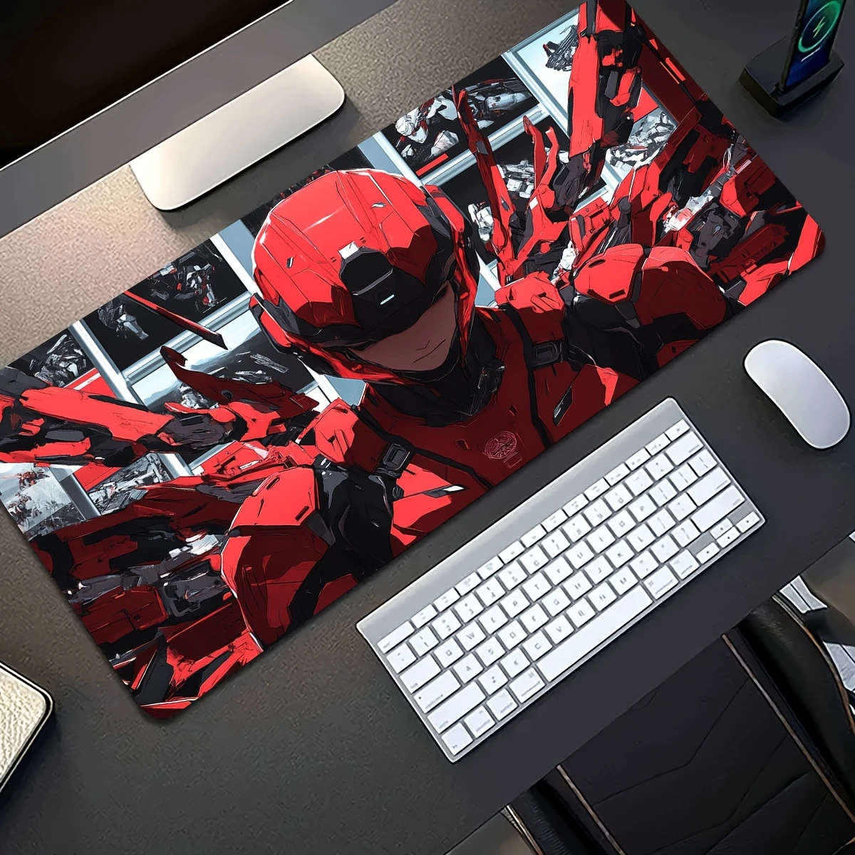 1pc 40x90cm Cyberpunk Technology Rubber Non-Slip Mouse Pad Durable Work Gaming