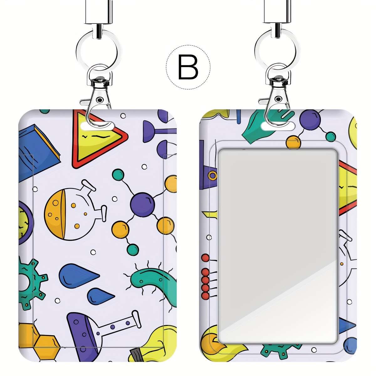 1pc A Card Holder for Science And Chemistry Study Series Suitable for Doctors And Nurses Also for