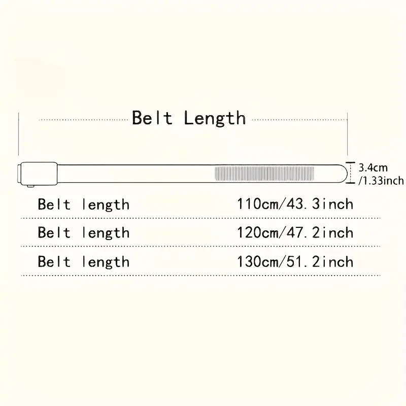 1pc New Fashion Business Men's Belt 120cm