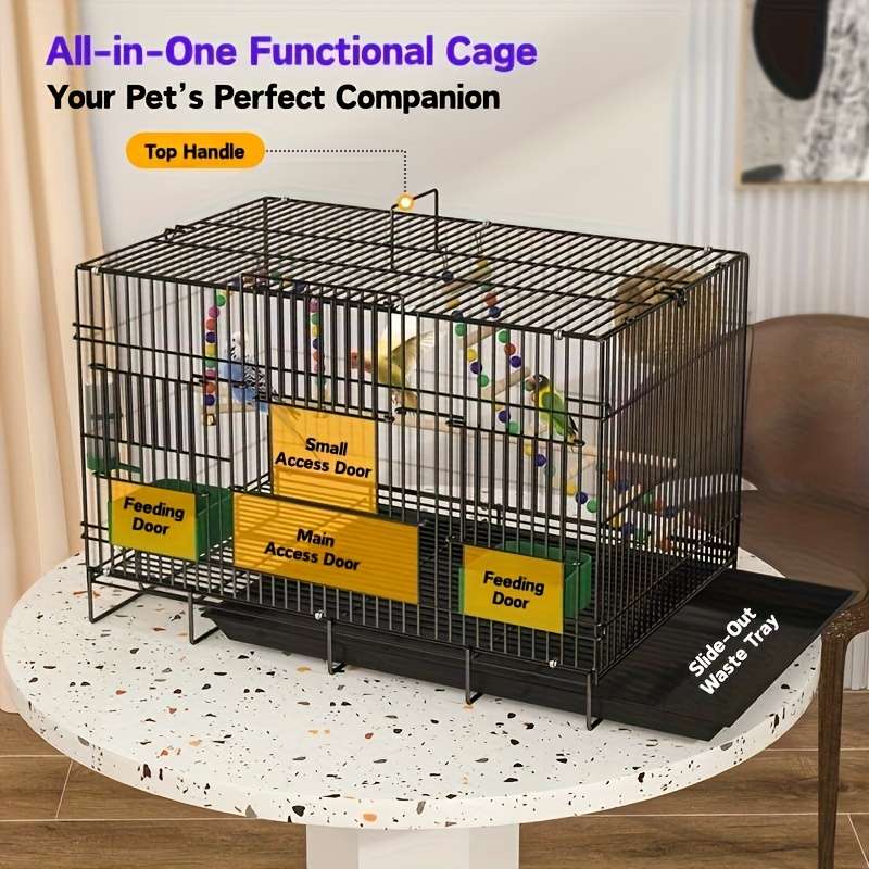 1pc Beige Color Pet Cage