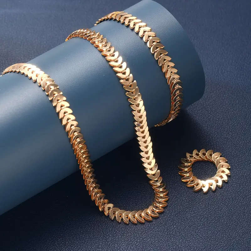 3pcs Women's Accessories Including A Necklace Bracelet And Ring