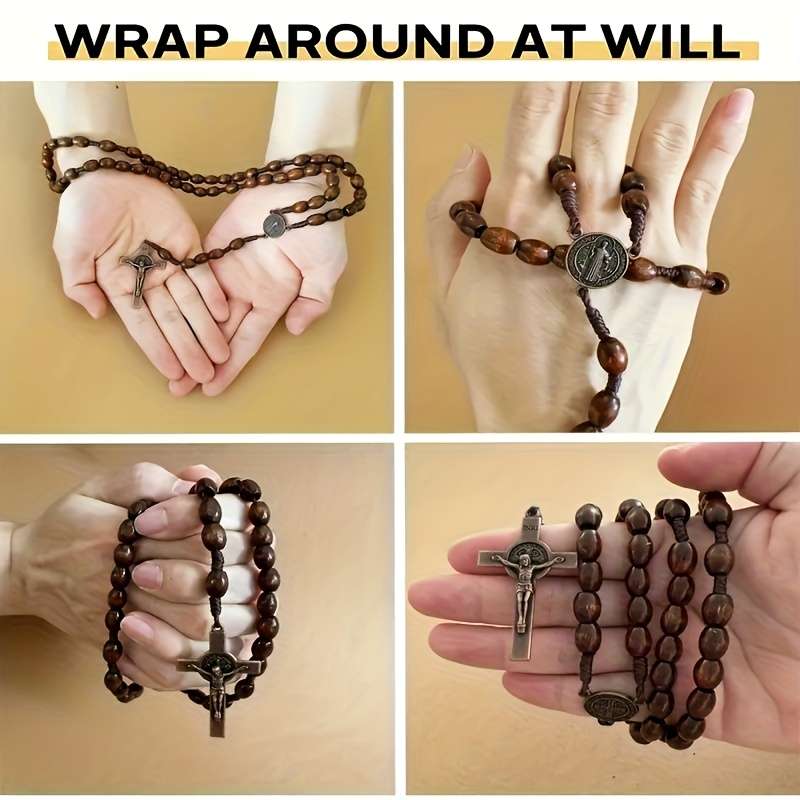 1 Piece A Brown Jesus Theme Pendant