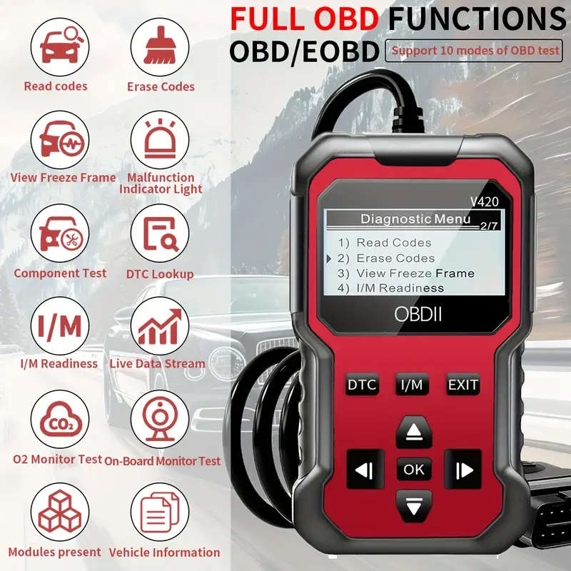 FULL OBD2 CAR DIAGNOSTIC SCANNER