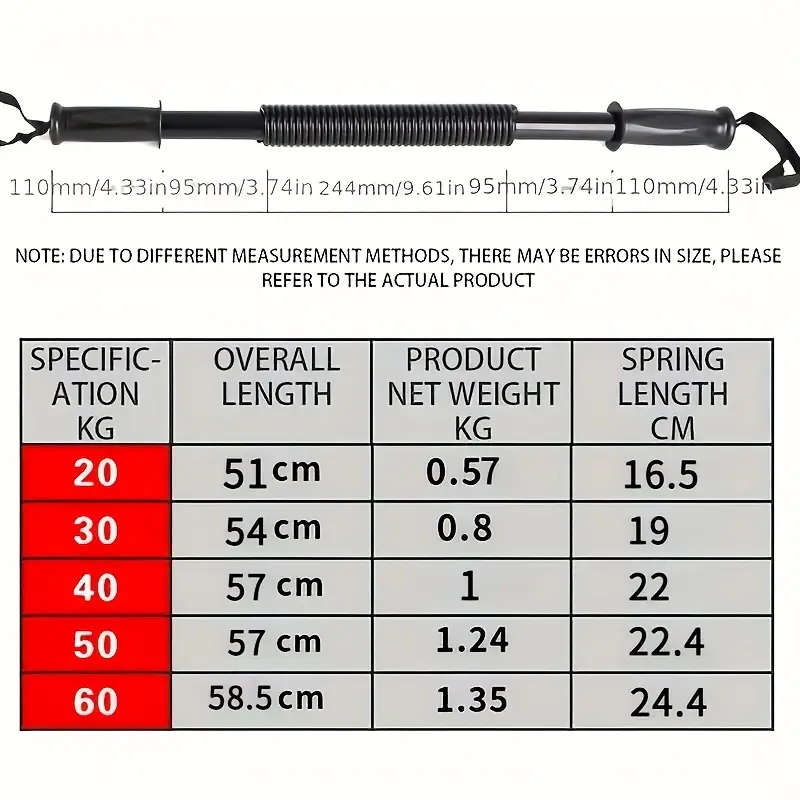 28" Adjustable Spring Arm Exerciser