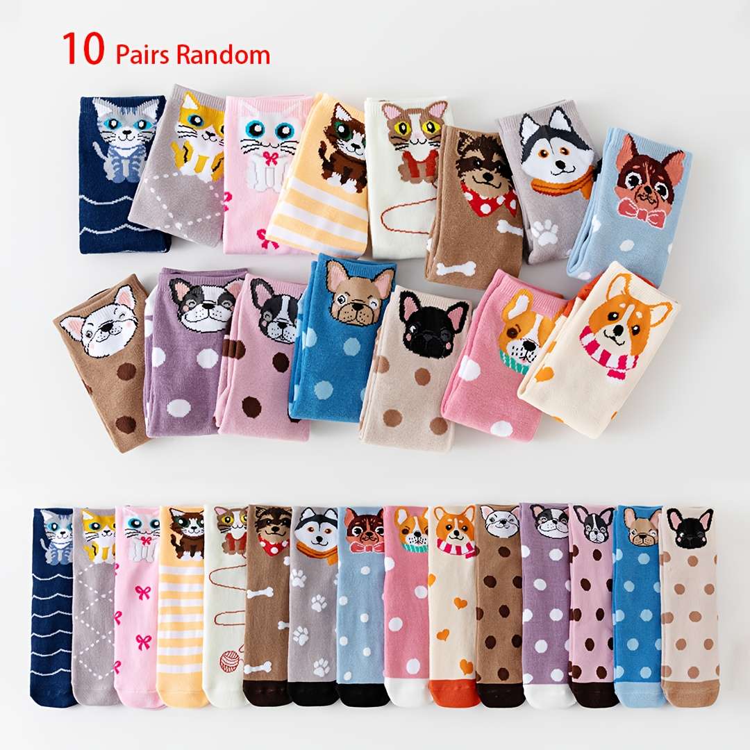 Sock Mixed Random Colors 10 Pairs One Size