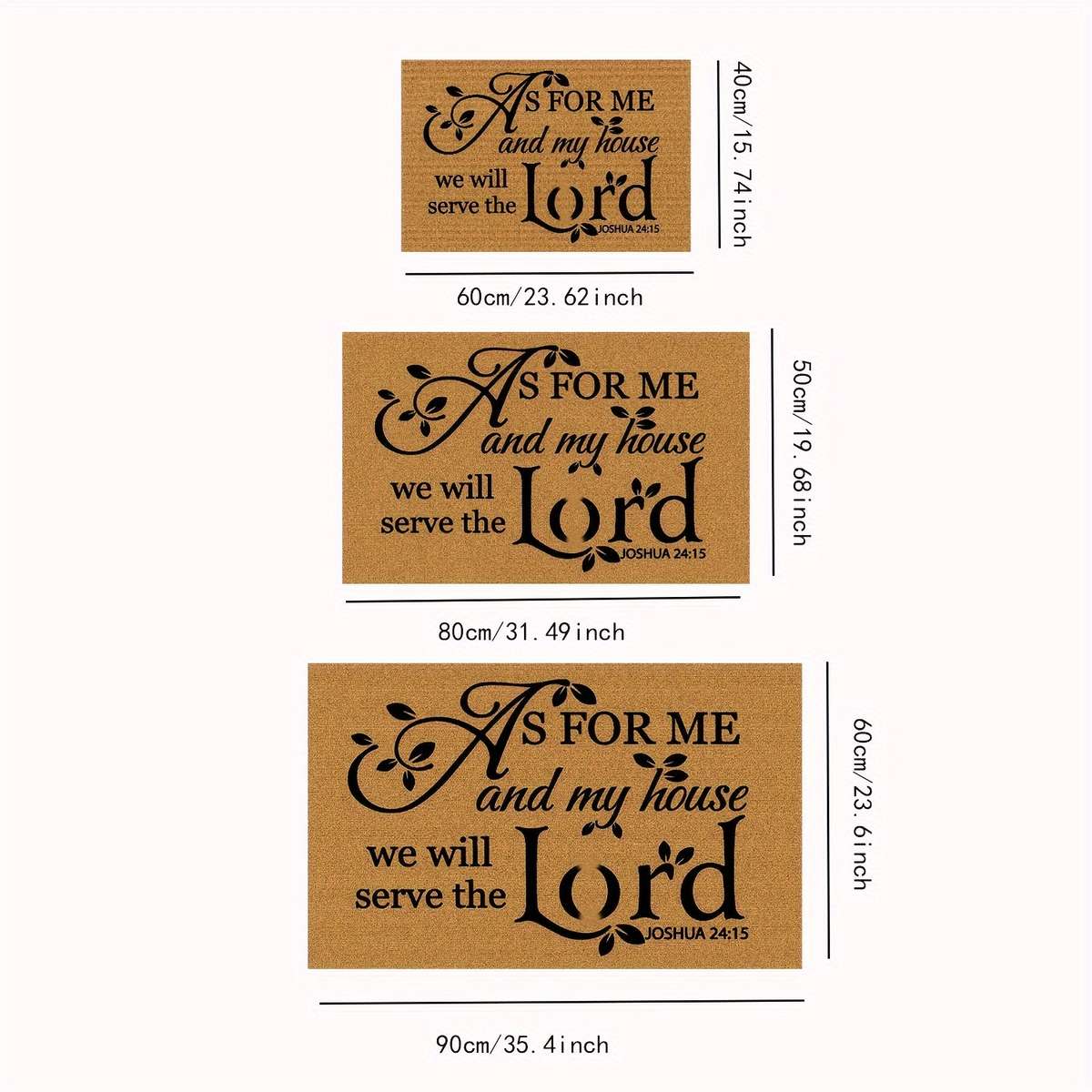 1Pc 23.6x35.4inch 60x90cm Floor Mat